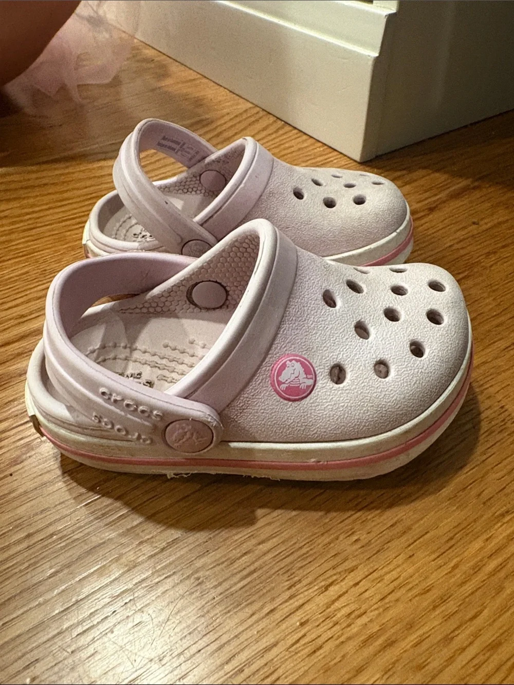 Kids Lightweight Pink Slip-On Clog Shoes